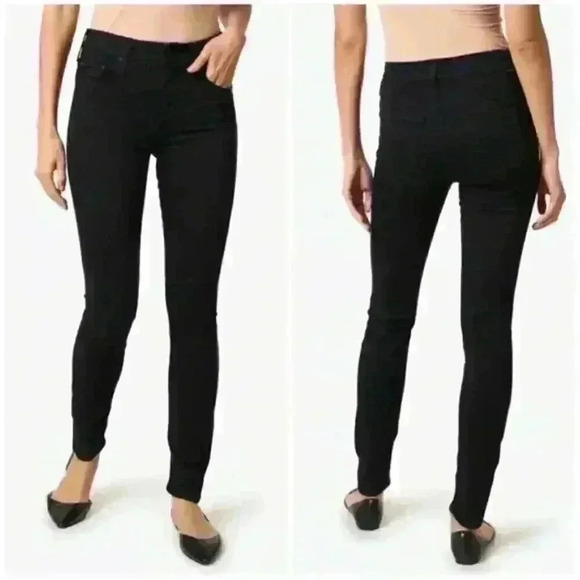 Mother The Looker Jeggings in Black Magic Size 26 - Picture 1 of 11